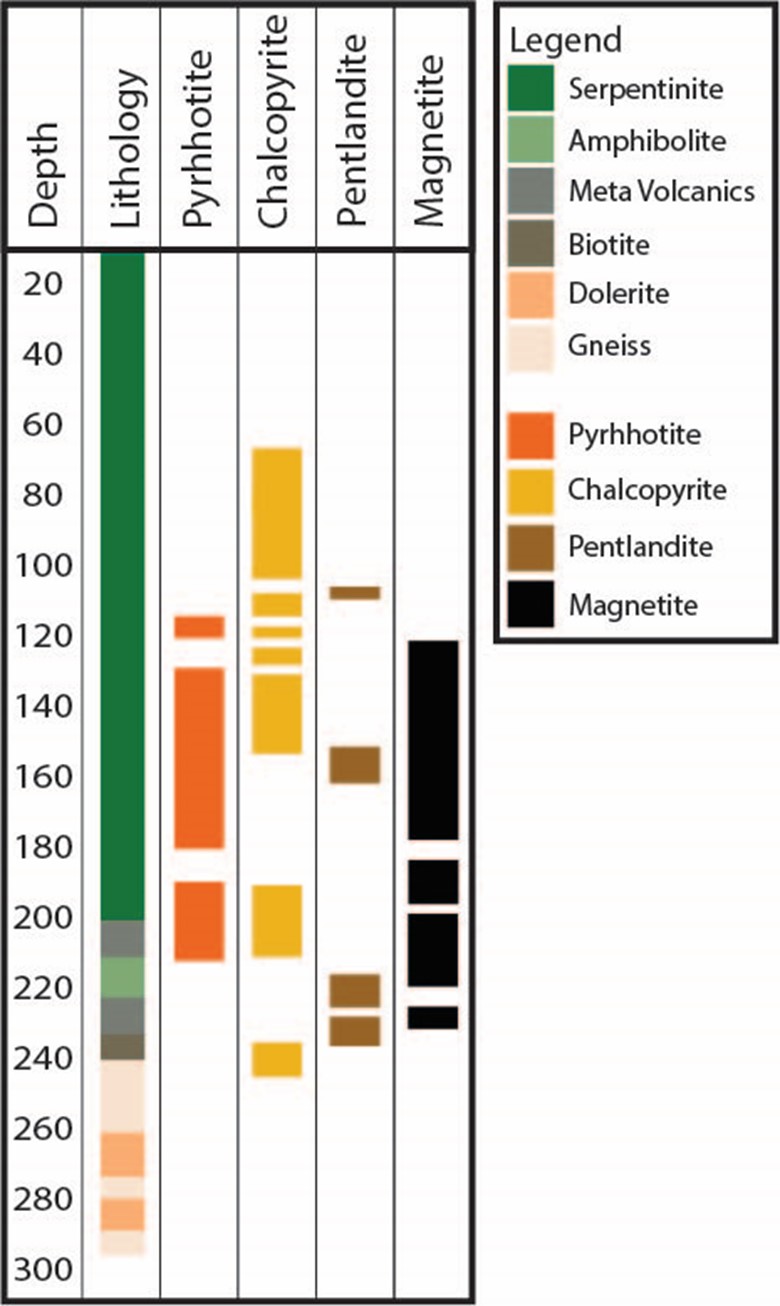 Conico Mineralogisches Protokoll für das Sortekap Bohrloch SODD001