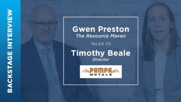 Gwen Preston talks to Tim Beale of Pampa Metals Corp. at the May 2022 Metals Investor Forum
