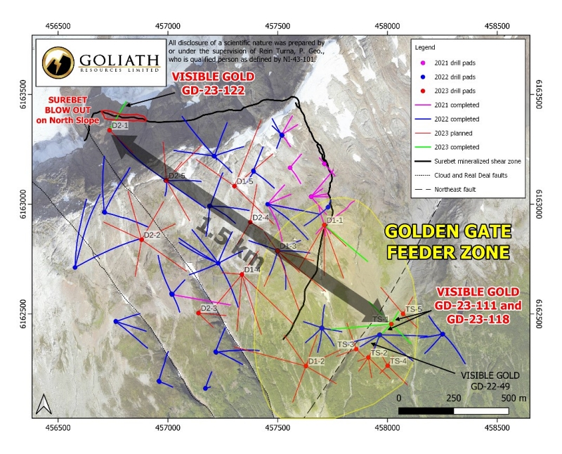 Goliath Resources Karte Golddigger 072023 800