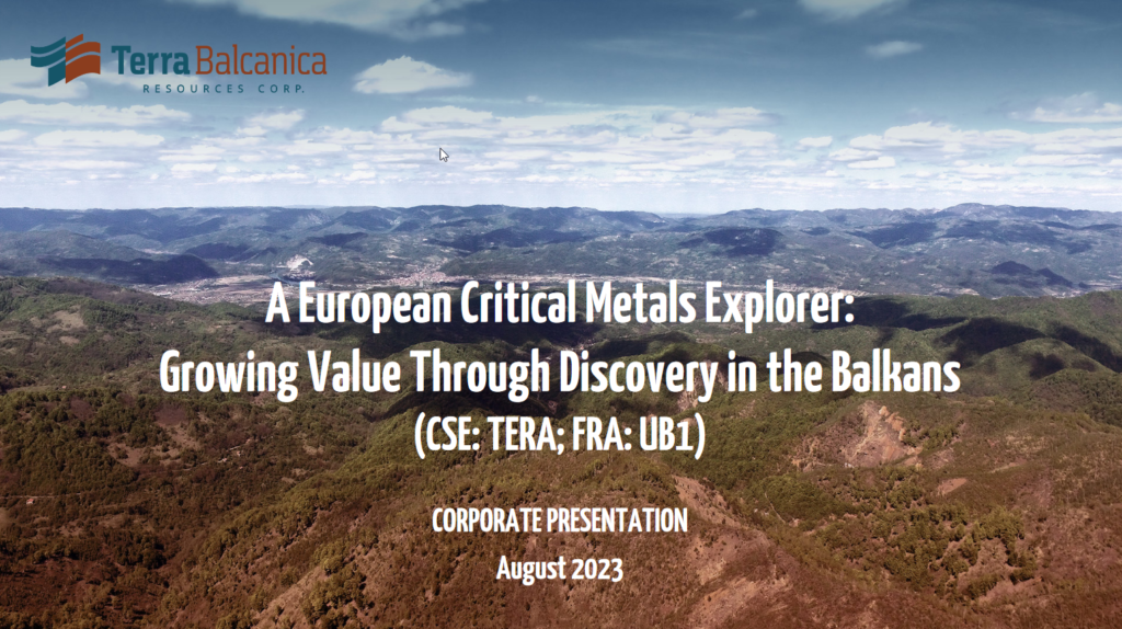 Terra Balcanica Resources Corp. - Präsentation August 2023