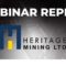 Heritage Mining Ltd. | Webinar Replay
