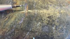 Nicola Mining – New Craigmont Quartz vein hosting chalcopyrite with molybdenite at 326.5 m in NC23-006_WEBP GI NEU