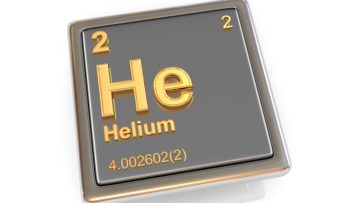 Helium. Chemical element. 3d