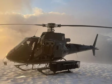 Goliath Resources – Helikopter im Schnee auf dem Golddigger Projekt GI NEU