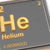 Helium. Chemical element. 3d