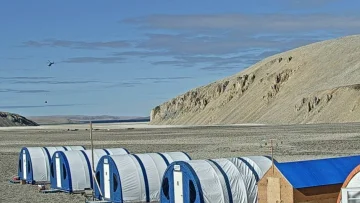 Aston Bay – Camp at copper project Storm