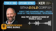 Sitka Gold – Multiple Observations Visible Gold First Two Diamond Drill Holes At Rhosgobel Intrusion