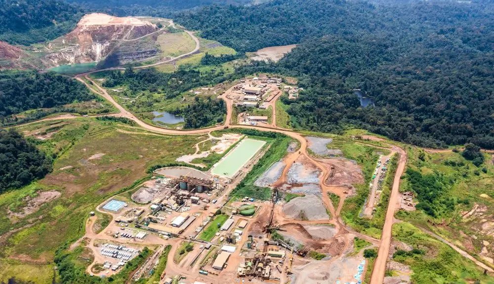 Tucano Gold Mine Luftansicht