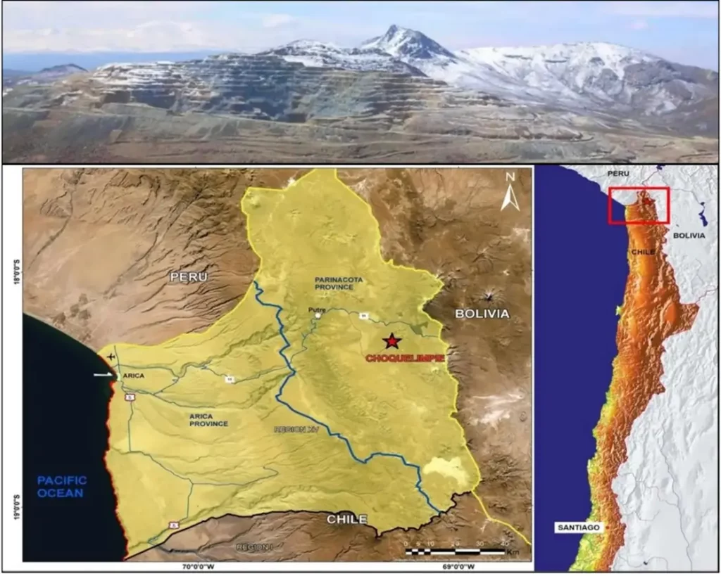 Abbildung 1: Lage der Choquelimpie–Projekts in Chile; Quelle Norsemont Mining
